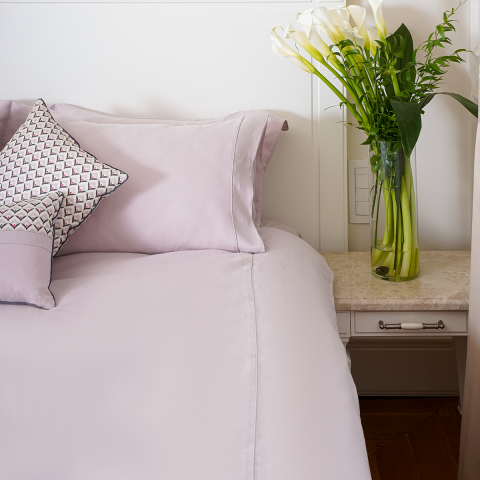 Fitilli Lila Okaliptüs Nevresim Takımı