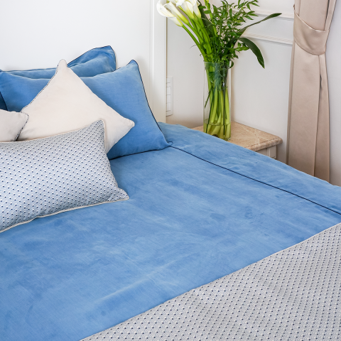 AquaAura Mavi Okaliptüs Nevresim Takımı