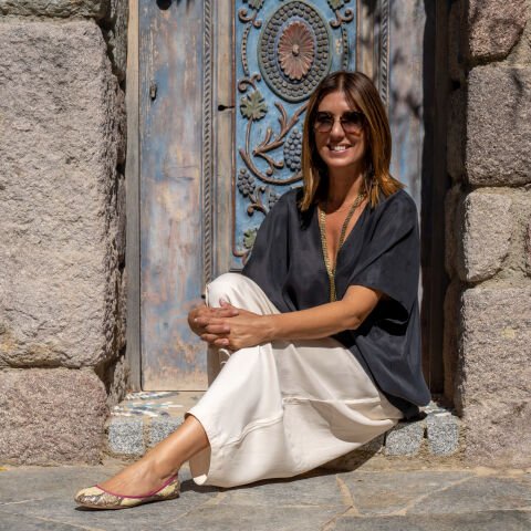 Okaliptüs V Yaka Bluz