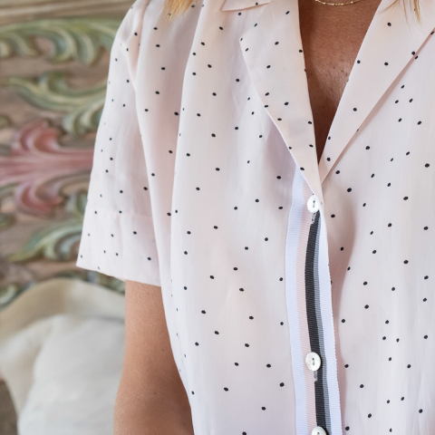 Okaliptüs Yeni Model Pijama S - Puantiyeli