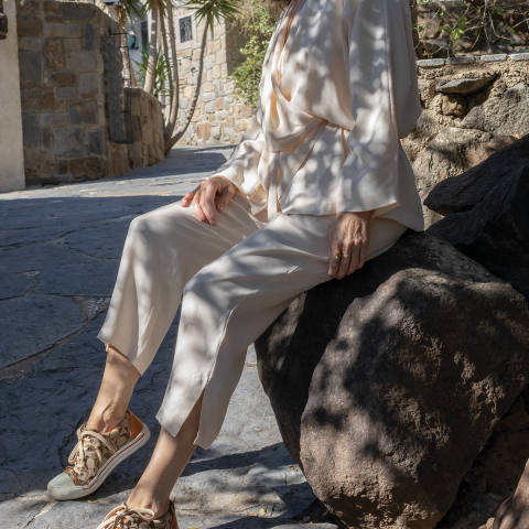 Okaliptüs Kuşaklı Ceket