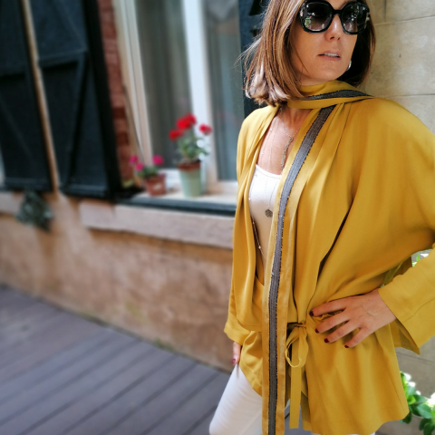 Kuşaklı Ceket Botilda