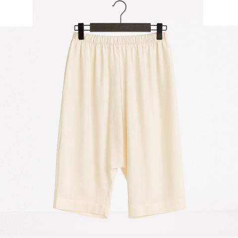 Okaliptüs Kısa Vanilya Şalvar